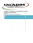 COMERCIO INTERNACIONAL Y PLAN DE EXPORTACIÓN. Empresa y su plan para exportar