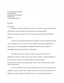 Las necesidades del Mercado. Ensayo