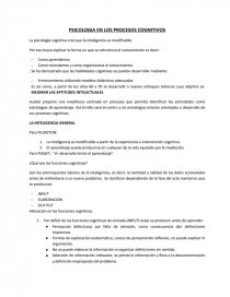 PSICOLOGIA EN LOS PROCESOS COGNITIVOS. Página 1