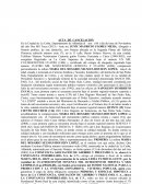 Acta de cancelación de hipoteca