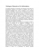Ensayo enfoque educativo en informatica