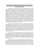 ANALIZAR DE QUE MANERA SE PUEDE ORGANIZAR EL DEPARTAMENTO DE RECURSOS HUMANOS PARA IMPULSAR PRODUCTIVIDAD, EL CRECIMIENTO, UN BUEN CLIMA LABORAL.