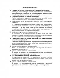 TÉCNICAS PROYECTIVAS.. Página 1