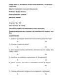 Cargar tarea: U1. Actividad 2. Sondeo sobre obstáculos y barreras a la creatividad.