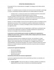 ESTRUCTURA ORGANIZACIONAL (E.O.). Página 1