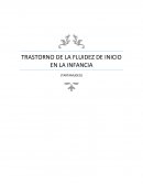 Transtorno de la fluidez de inicio en la infancia