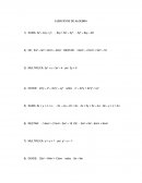 Ejercicios de álgebra