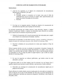 COMUNICACION DE MARKETING INTEGRADO. Página 1