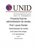 Proyecto final de administración de ventas