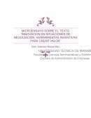 Innovacion en situaciones de negociación. herramientas inventivas para crear valor