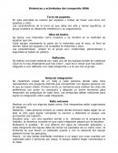 Dinámicas y actividades del compendio 2006