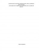 ESTRATEGIAS DE GESTIÓN ORGANIZACIONAL PARA LA EMPRESA PUNTA DE ANCA