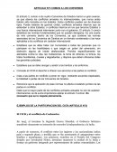 ARTICULO N°3 COMUN A LOS CONVENIOS.