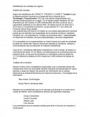 Identificación de unidades de negocio.