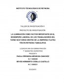 LA ILUMINACIÓN COMO FACTOR IMPORTANTE EN EL DESEMPEÑO LABORAL DE LOS TRABAJADORES