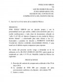 Demanda incumplimiento de un contrato.