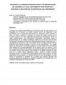 UN APORTE A LA PRAXIS DE PROYECTO EN EL PFG GESTIÓN SOCIAL DEL DESARROLLO LOCAL: INSTRUMENTO PARA REGISTRAR Y ESTUDIAR LA RELACIÓN DE LOS GRUPOS EN LAS COMUNIDADES