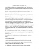 DERECHO OBJETIVO Y SUBJETIVO.