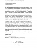 Incidente no especificado por jornadas de trabajo