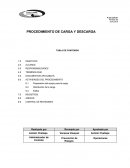 PROCEDIMIENTO DE CARGA Y DESCARGA