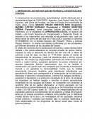 SÍNTESIS DE LOS HECHOS QUE MOTIVARON LA INVESTIGACIÓN POLICIAL