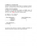 Ejercicio de contabilidad cambios de errores