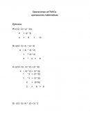 OPERACIONES ARITMETICAS.
