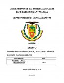 Ensayo sobre el Algebra Lineal