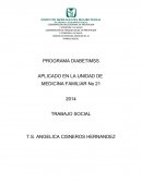 PROGRAMA DIABETIMSS APLICADO EN LA UNIDAD DE MEDICINA FAMILIAR No 21