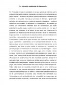 La situación ambiental de Venezuela