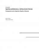 Aportes jubilatorios y retribuciones futuras