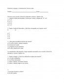 Prueba de Lenguaje y Comunicación Terceros Años