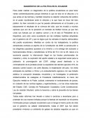 DIAGNÓSTICO DE LA POLÍTICA EN EL ECUADOR.