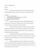 Proyecto: “La agenda personal”.