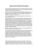 Resumen de pelicula Santa Sangre