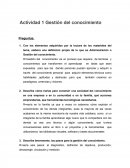 Actividad 1 Gestión del conocimiento