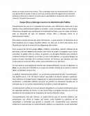 Ensayo Ética y liderazgo moral en la Administración Publica