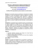 PRACTICA 3. IDENTIFICACION Y MANEJO DE MATERIALES DE LABORATORIO: METODOS DE SEPARACION DE MEZCLAS