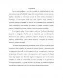 Investigación- Proceso experimental.