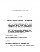 TEORÍA DE LA AUTORÍA Y PARTICIPACIÓN.