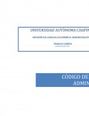 Código de ética del administrador.