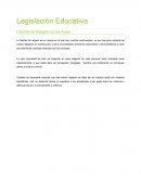 Ensayo sobre Legislación Educativa.