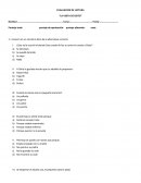 EVALUACION DE LECTURA - LA VISITA DE OSITO