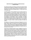 REDES PSICOLOGIA (EL PODER DE LAS REDES SOCIALES)