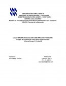 CARACTERIZAR LA EDUCACIÓN COMO PROCESO FORMADOR