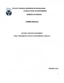 PENSAMIENTO CRÍTICO EN ENFERMERIA (UNIDAD I)