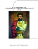 Acto conmemoracion Fallecimiento del general don Martin Miguel de Guemes