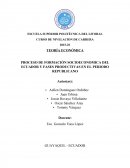 PROCESO DE FORMACIÓN SOCIOECONOMICA DEL ECUADOR Y FASES PRODUCTIVAS EN EL PERIODO REPUBLICANO
