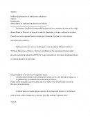 Antecedentes de la planeación educativa en México