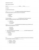 EVALUACIÓN CIENCIAS NATURALES.